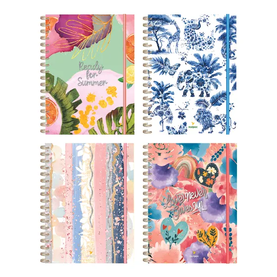 Cuaderno Inteligente Tapa Dura Stickers Rayado Liso A5