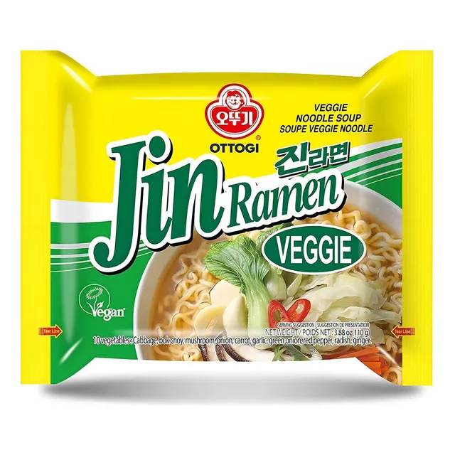 Ramen Coreano Jin Vegetariano Sopa Instantánea 110g.
