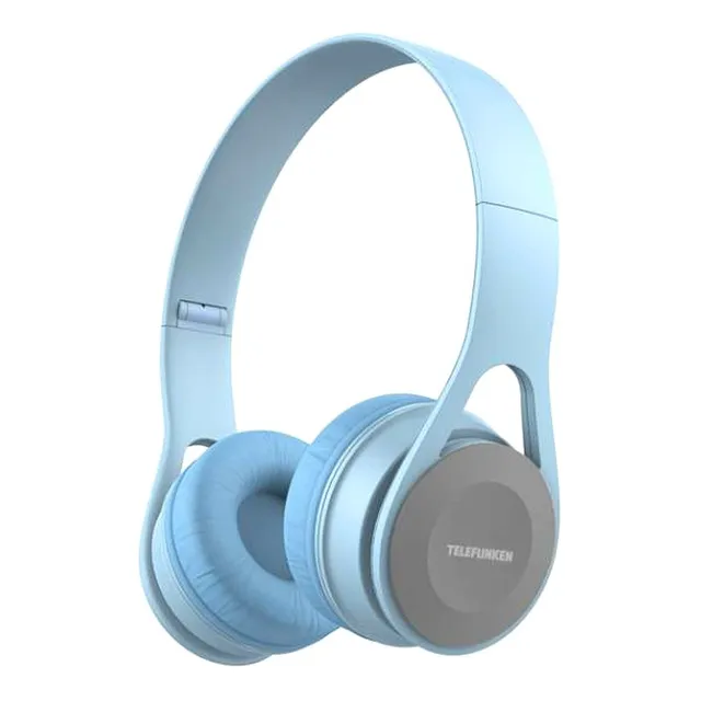 Auricular Plegable Telefunken Tf-h300 On Ear Cable Celeste