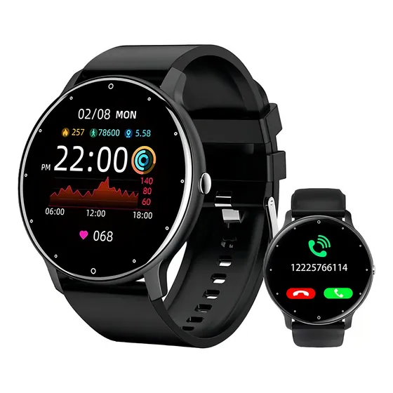 Reloj Inteligente Smartwatch Deportivo Llamadas Bt Linkon Color De La Caja Negro Color Del Bisel Negro