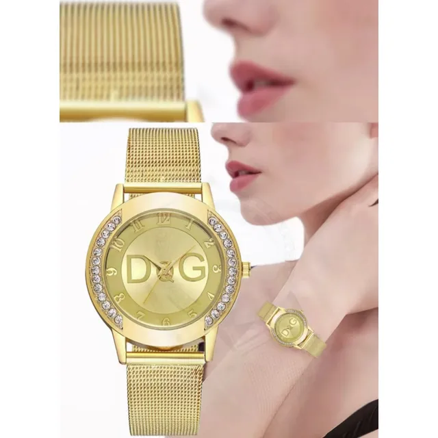 Reloj De Cuarzo Para Dama Dorado