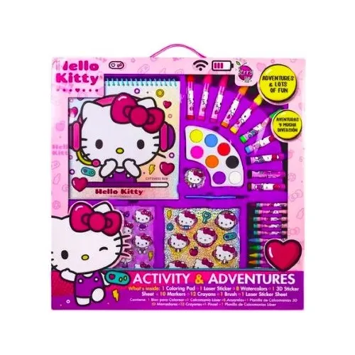  Set De Arte Y Actividades Hello Kitty  Con 32 Pzs.