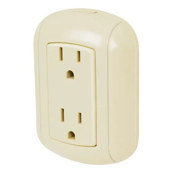 Contacto De Sobreponer Duplex 2 Polos Volteck 47350 Color Beige