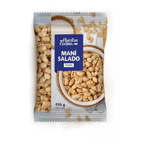 Maní Salado Nuestra Cocina Bolsa 430 G
