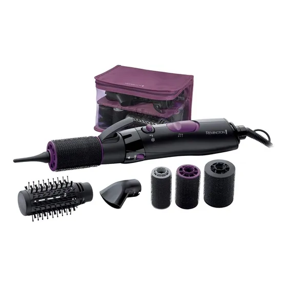 Secador Cepillo De Aire Para Rizos C/ Accesorios Remington
