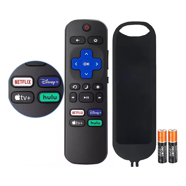 Control Remoto Para Roku Atvio Sanyo Polaroid Tcl Hisense Philips Onn Sharp Jvc Rca Hitachi Insignia Element Westinghouse Smart Tv