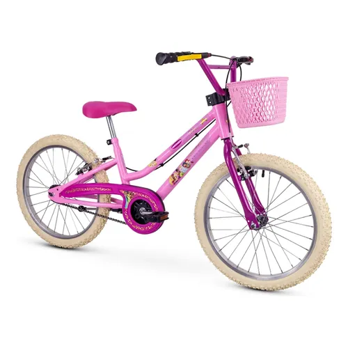 Bicicleta Infantil Pro-X Zoe Aro 20 Com Cestinha e Cadeirinha