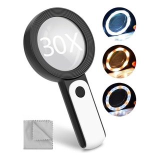 ** Lupa Portátil Com Zoom De 30x, Luz De Leitura Led, ** Lupa Portátil Com Zoom De 30x, Luz De Leitura Led,