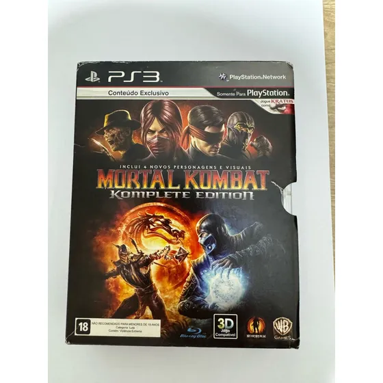 Mortal Kombat Komplete Edition - Ps3 Físico + Filme Blu-ray