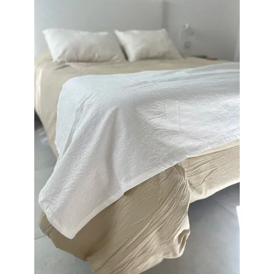 Pie De Cama Tusor King Size Puro Algodon 1.40 X 2.50 Oferta