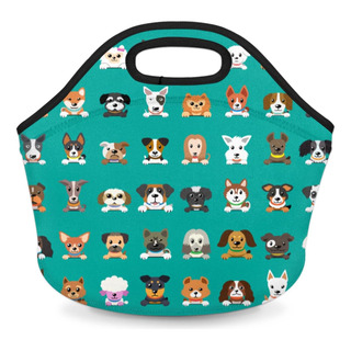 Bolsa Lonchera Pequeña De Neopreno C/diseño Kawaii De Perro Bolsa Lonchera Pequeña De Neopreno C/diseño Kawaii De Perro