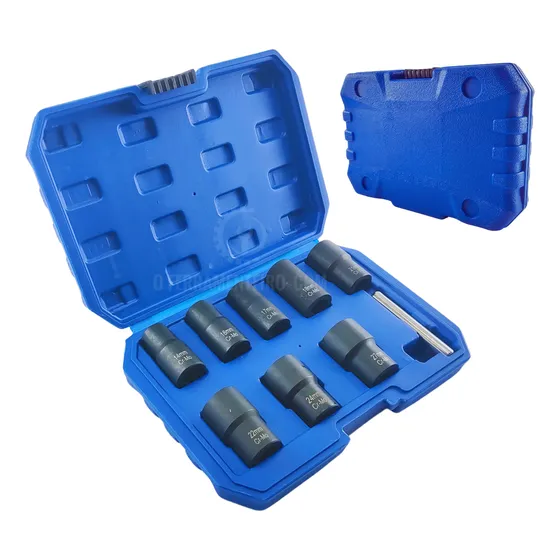 Kit Jogo Extrator Saca Parafuso Porca Espanada 14a27mm Crmo