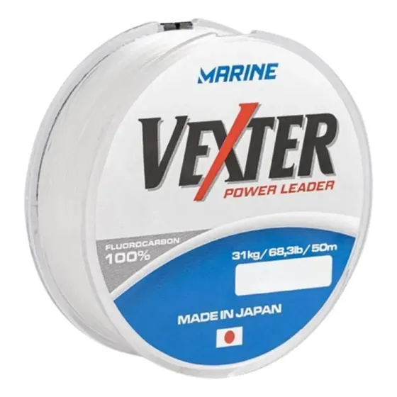 Linha Marine Vexter Power Leader Fluorcarbon 0,52mm 37lb 50m
