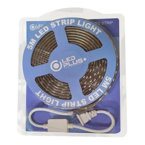 Rollo Cinta Luces Led 5050 Ip65 Blanco 5 Metros 110v Nuevo