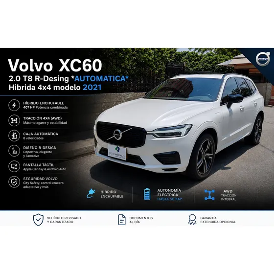 Volvo Xc60 2021 2.0 T8 Awd Inscription Hibrido