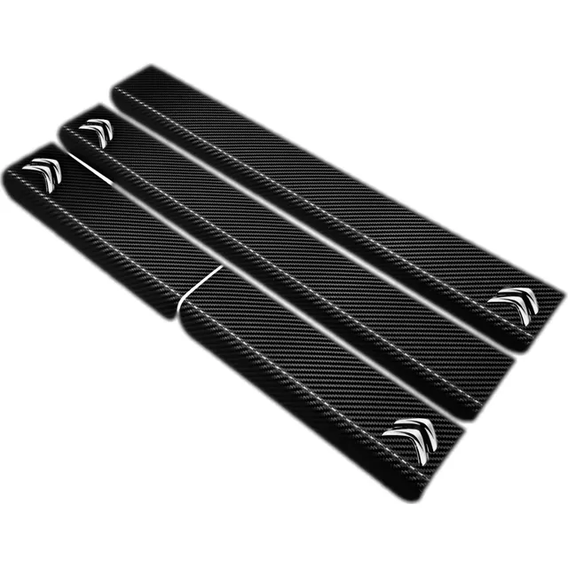 Cubre Zocalos Carbono Citroen C3 Aircross Logo Resinado