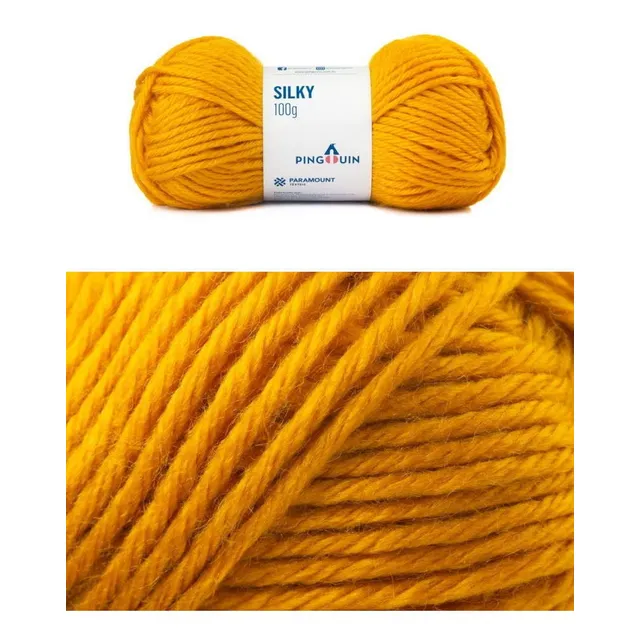Hilo sedoso y lana Pingouin, 100 g (acrílico y lana gruesa y suave), color 0287-nugget