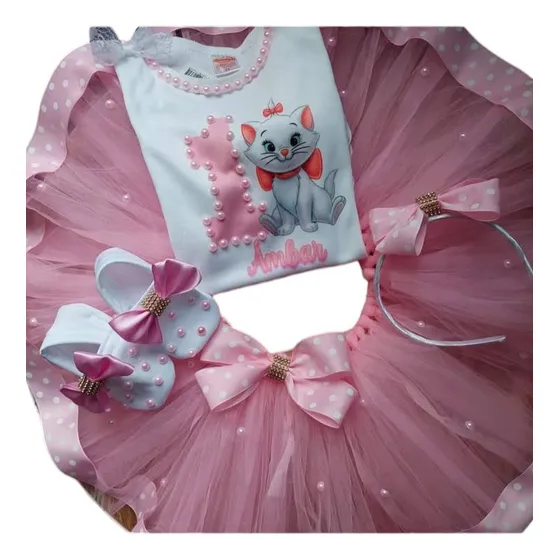 Conjuntos Tutú Body Remera Personalizado Zapatitos