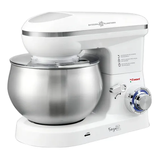 Batidora Planetaria Cuori 1400W 6 Velocidades Bowl 5L Blanca | Cuotas sin interés