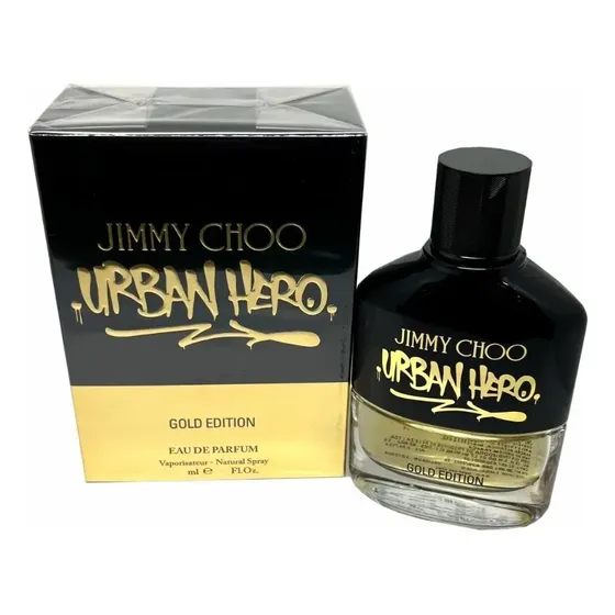 Urban Hero Gold Edition Jimmy Choo Edp para hombre, 100 ml, etiqueta Adipec