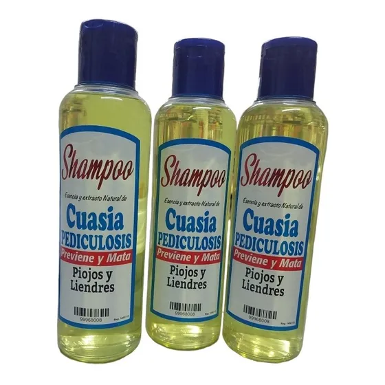 Shampo  De Cuasia Pediculosis (pack De 3 Botellas )