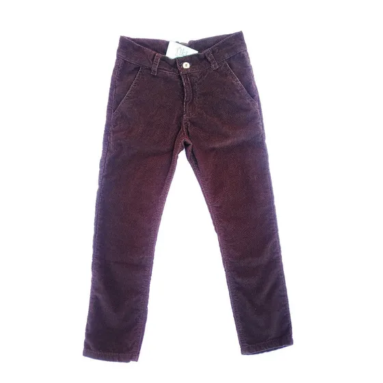 Pantalón Vestir Tiki Pana Marrón Niño Infantil Talle 2 Al 16