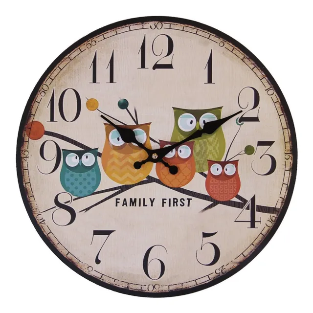 Eruner Bonito Reloj Pared Diseño Moderno Dibujo Animado 12 