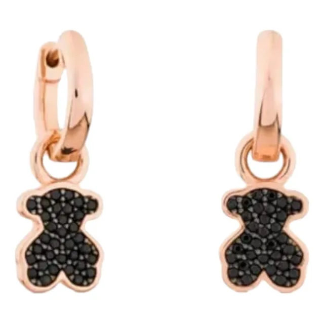 Aretes Tous Mofit Colgante Bañó De Oro 14k Off 20%