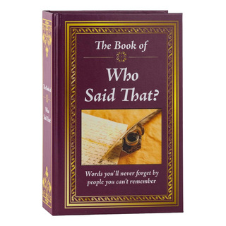 Libro: The Book Of Who Said That?: Fascinating Stories Behi Libro: The Book Of Who Said That?: Fascinating Stories Behi