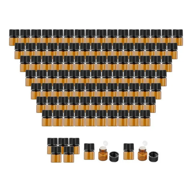 2025 Amber Sample Vial With 100 Pieces Of Amber Glass For