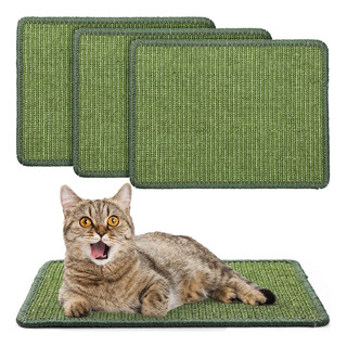 Alfombrilla Rascadora Horizontal Para Gatos De Sisal, 4 Unid Alfombrilla Rascadora Horizontal Para Gatos De Sisal, 4 Unid