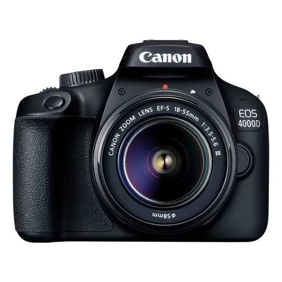 By Canon Canon EOS Kit 4000D + lente 18-55mm III 3011C003 DSLR color negro