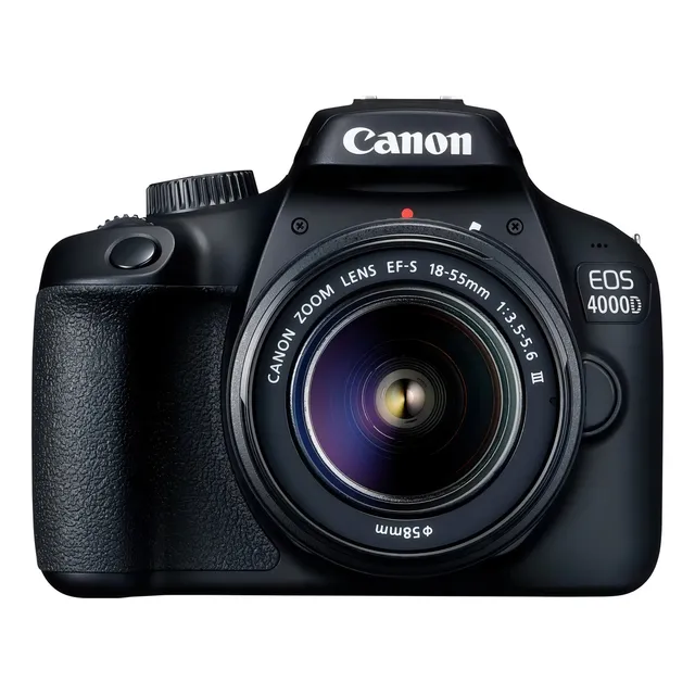 By Canon Canon EOS Kit 4000D + lente 18-55mm III 3011C003 DSLR color negro