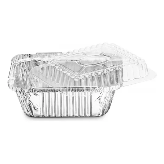 Envases De Aluminio 705/420 De 125 Unds Tapa Transparente