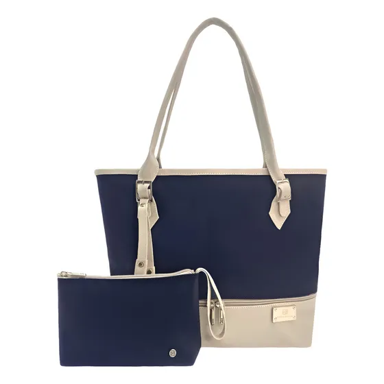 Bolso Dama Carteras Mujer Karla Chacon + Accesorio Color Azul oscuro