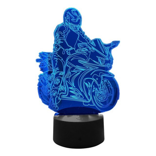 Lámpara 3d Moto Racer Jonathan Rea Figura De Luz De Noche Lámpara 3d Moto Racer Jonathan Rea Figura De Luz De Noche