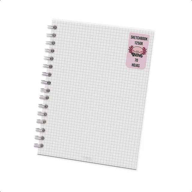 Sketchbook | Cuaderno Transparente T/carta | 70 Hojas 125gr Color Transparente Cuadro Chico