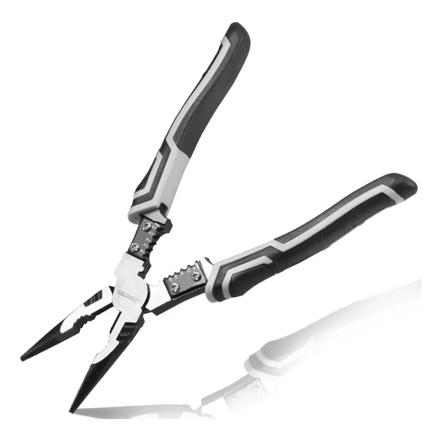 Leontool Alicate Nariz 9  Largo Pelacabl Prensador Cortador