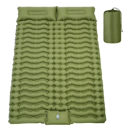 Colchoneta De Dormir Doble Para Acampar De 4 Pulgadas De