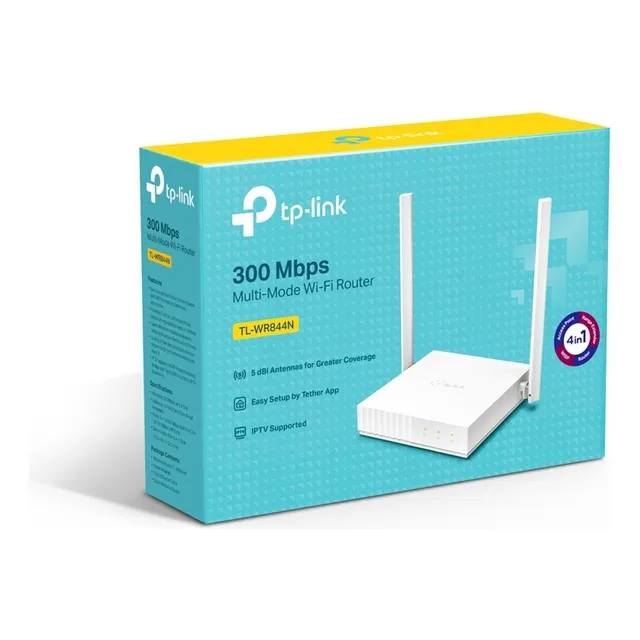 Router Tp-link Wr844n N300mbps 2.4ghz 4ptos Lan 2 Antenas
