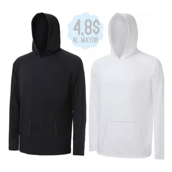 Sudadera Con Capucha Tela Muselina Manga Larga Sublimacion 
