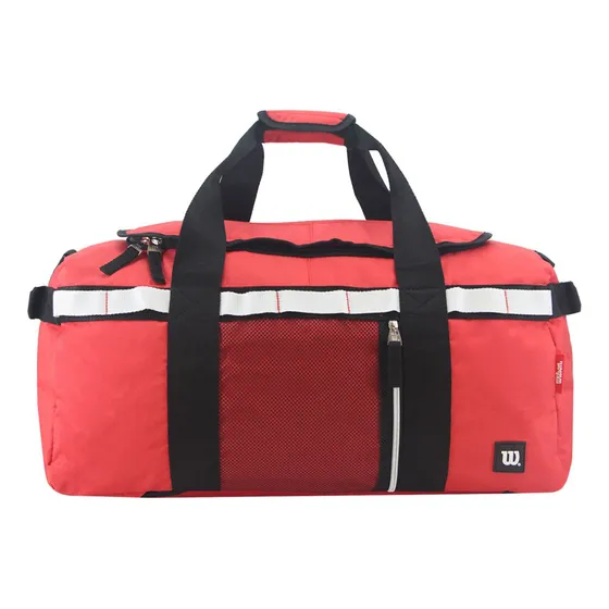 Bolso Deportivo Wilson Transformable En Mochila Urbano Viaje Entrenamiento Mujer Hombre Reforzado Color Rojo 65.GG000