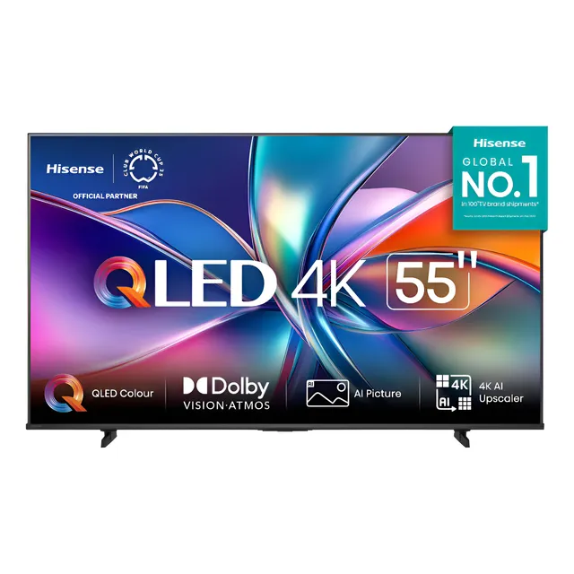 Smart Tv 55 4k Uhd Qled Hdr10 Dolby Atmos Vidaa U9 Hisense