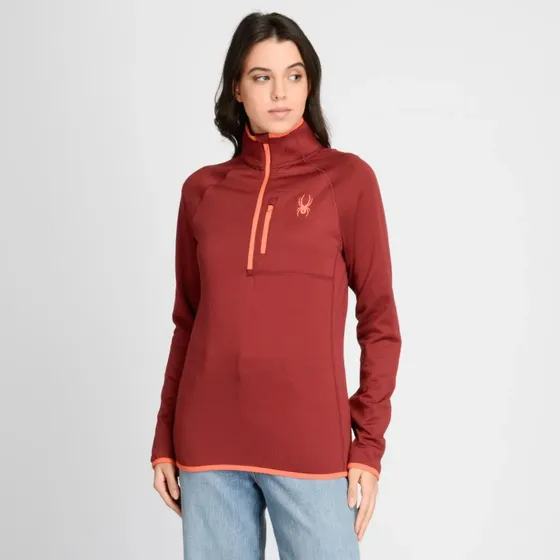 Polera Entrenamiento Spyder Quarter Zip Wl Mujer