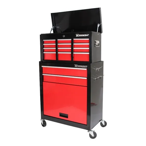 Combo Estante Y Caja Para Herramientas Tamer Mikels Color Rojo