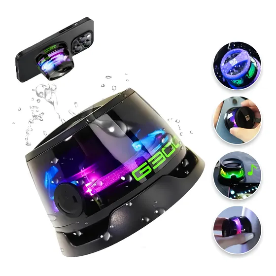 Altavoz Magnético Portátil Bluetooth Mini Rgb Altavoz G300 Negro