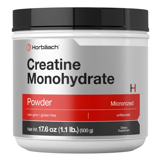Suplemento Horbäach De Monohidrato De Creatina En Polvo 5000