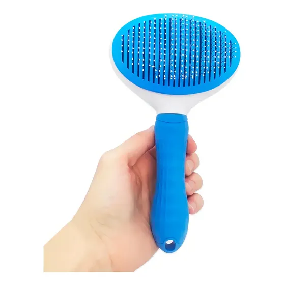 Escova Removedora de Pelos para Cães e Gatos com Cerdas de Aço 16cm