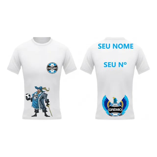 Camisa Do Gremio Time Do Gremio Nome E Numero Personalizada