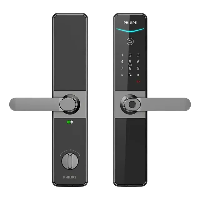 Fechadura Digital Biométrica Ddl610-5hbs Philips Preto